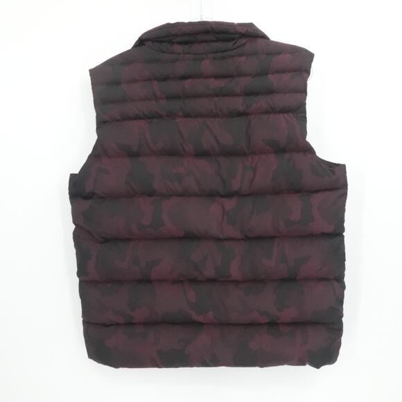 Jared Lang Vest Mens Large Purple‎ Camo Full Zip Down Filled City Urban Preppy - Picture 2 of 12